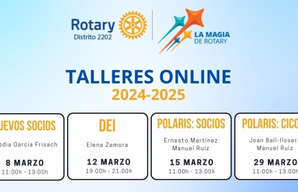 CALENDARIO DE TALLERES ONLINE 2024-2025